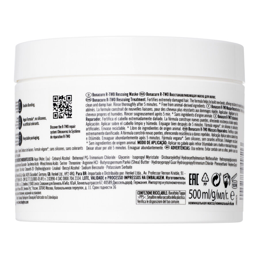 Schwarzkopf Professional Bonacure R-TWO Rescuing Treatment 500ml