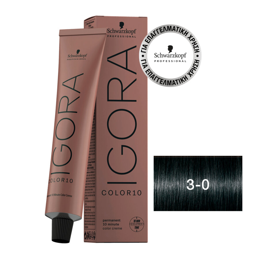 Schwarzkopf Professional IGORA COLOR10 3-0 Dark Brown Natural 60 ml