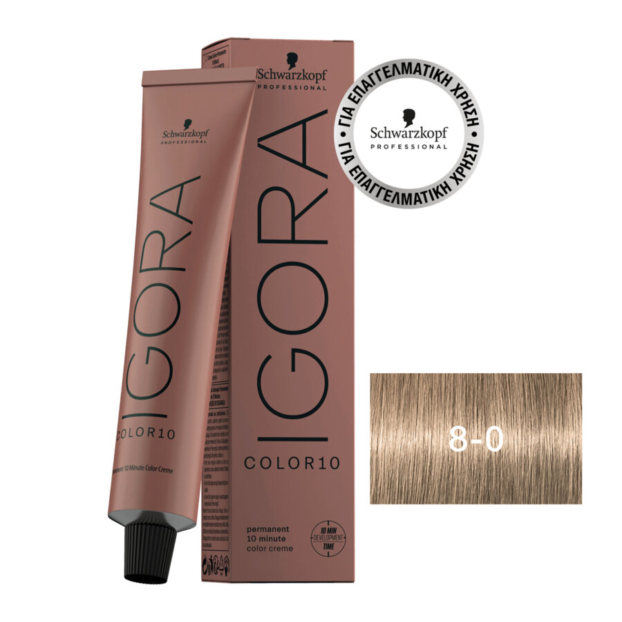 Schwarzkopf Professional IGORA COLOR10 8-0 Light Blonde Natural 60 ml
