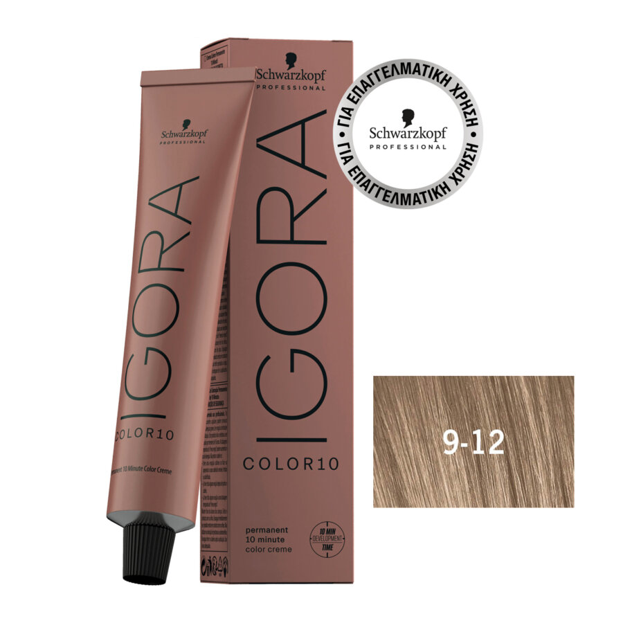 Schwarzkopf Professional IGORA COLOR10 9-12 Extra Light Blonde Cendré Ash 60 ml