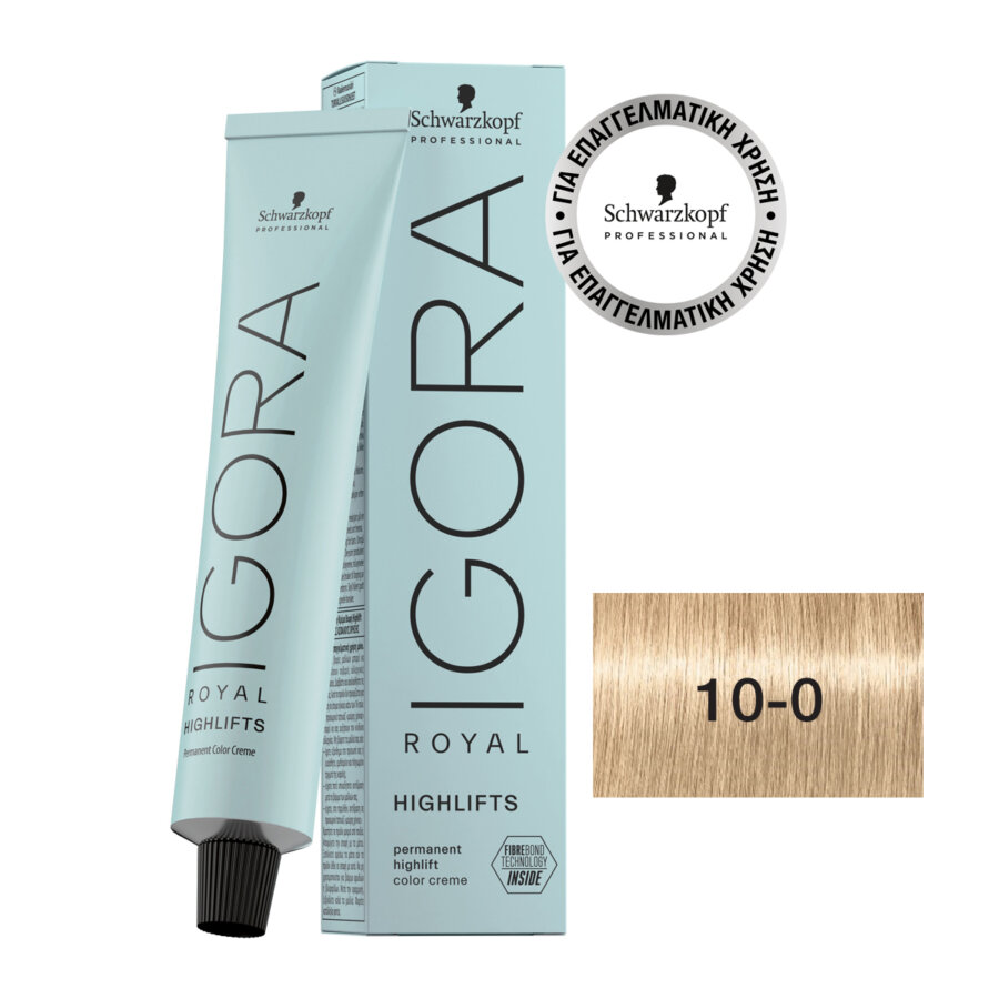 Schwarzkopf Professional IGORA ROYAL Highlifts 10-0 Κατάξανθο Φυσικό 60ml