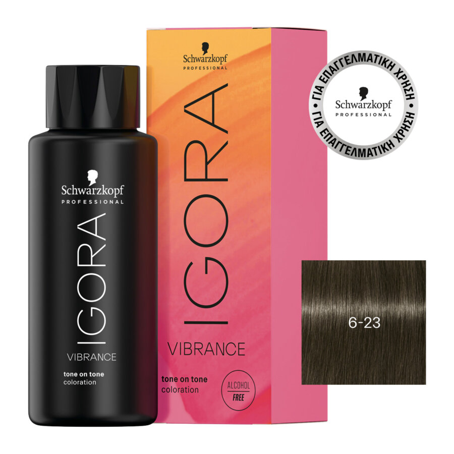 Schwarzkopf Professional IGORA VIBRANCE 6-23 ΞΑΝΘΟ ΣΚΟΥΡΟ ΦΥΜΕ ΜΑΤ 60ml