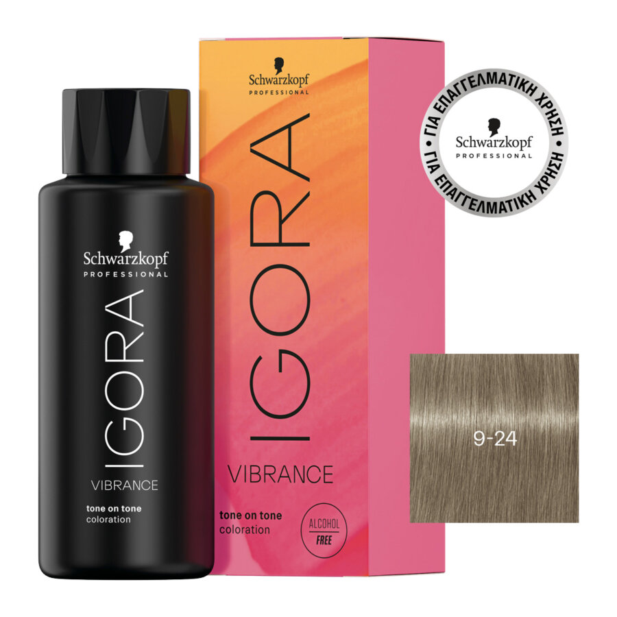 Schwarzkopf Professional IGORA VIBRANCE 9-24 ΞΑΝΘΟ ΠΟΛΥ ΑΝΟΙΧΤΟ ΦΥΜΕ ΜΠΕΖ 60ml