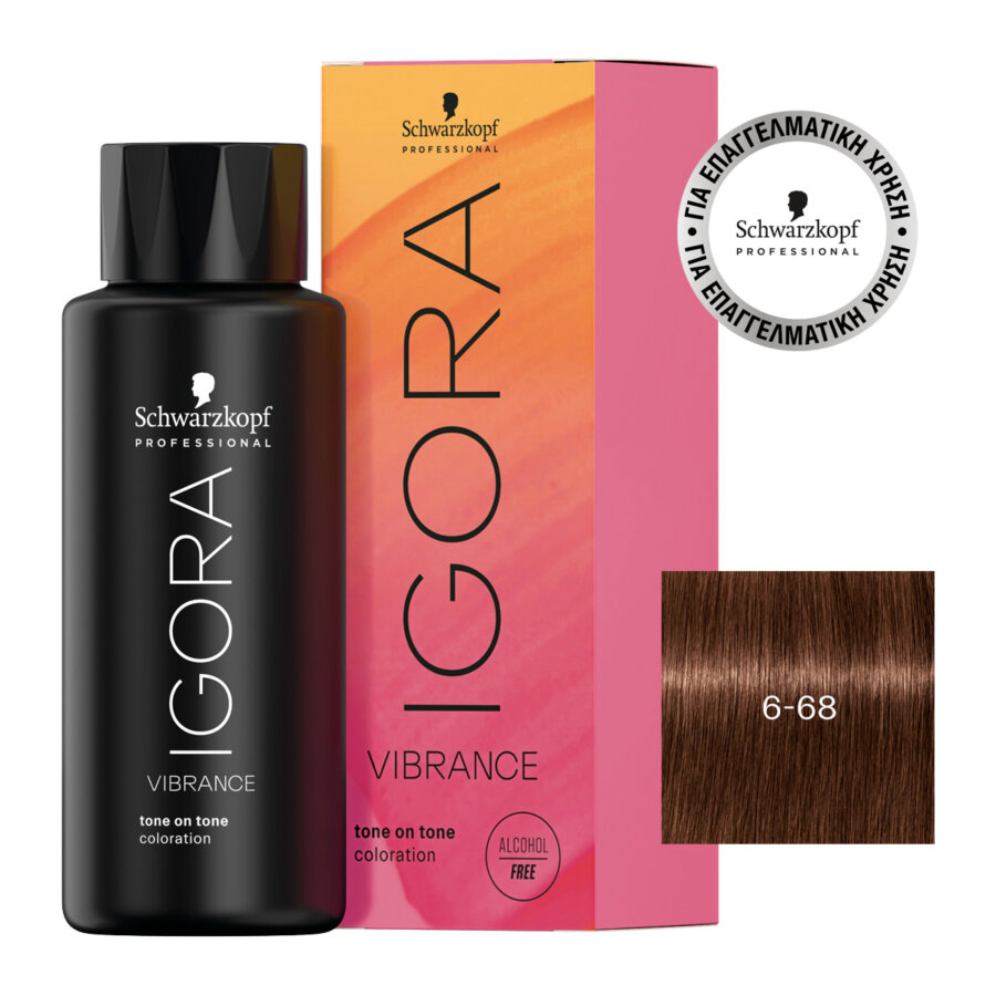 Schwarzkopf Professional IGORA VIBRANCE 6-68 Ξανθό Σκούρο Σοκολατί 60 ml