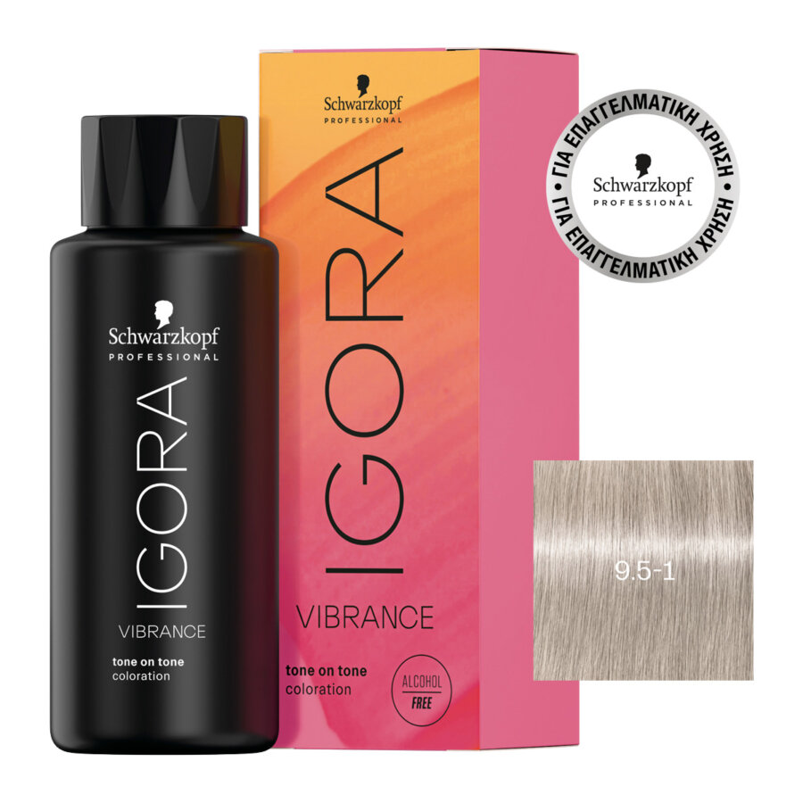 Schwarzkopf Professional IGORA VIBRANCE 9,5-1 Ξανθό Ιβουάρ Σαντρέ 60 ml