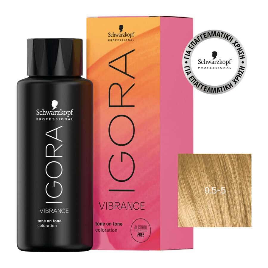 Schwarzkopf Professional IGORA VIBRANCE 9,5-5 Ξανθό Ιβουάρ Χρυσό 60 ml