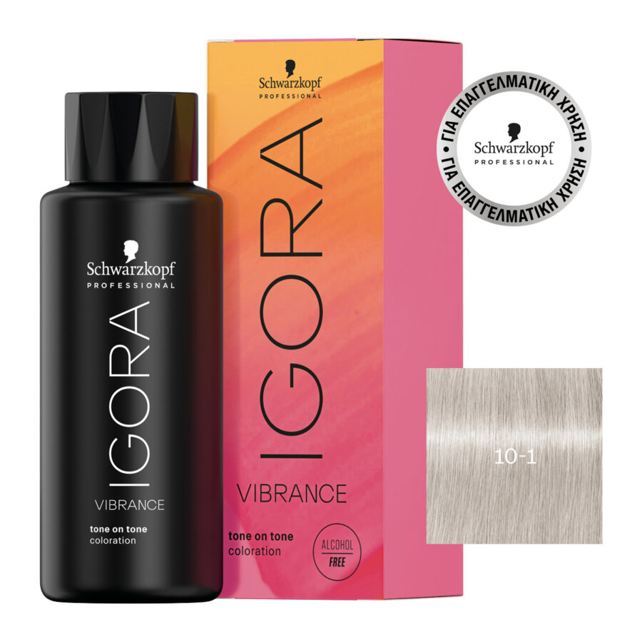 Schwarzkopf Professional IGORA VIBRANCE 10-1 ΣΑΝΤΡΕ ΑΠΑΛΟ ΤΟΝΕΡ 60ml