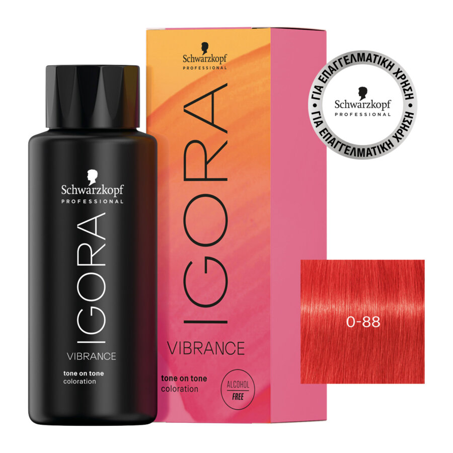 Schwarzkopf Professional IGORA VIBRANCE 0-88 ΚΟΚΚΙΝΟ ΜΙΞΤΟΝ 60ml