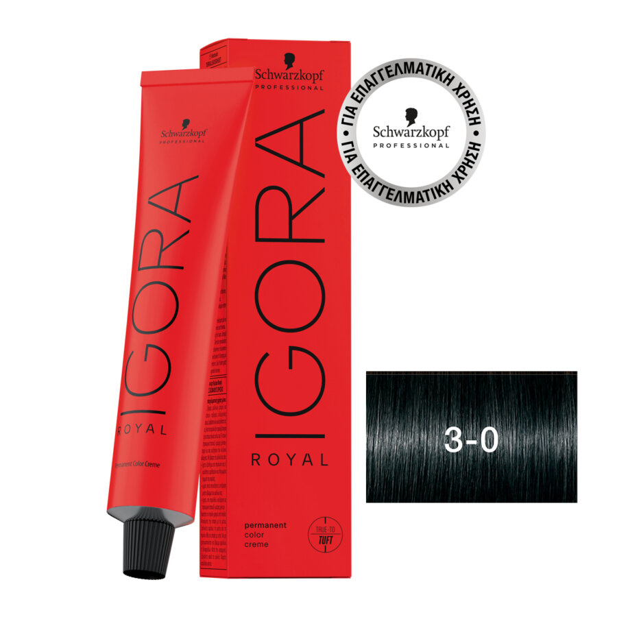 Schwarzkopf Professional IGORA ROYAL 3-0 Dark Brown Natural 60 ml
