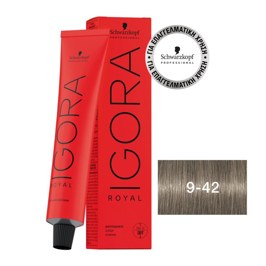Schwarzkopf Professional IGORA ROYAL 9-42 Extra Light Blonde Beige Ash 60ml