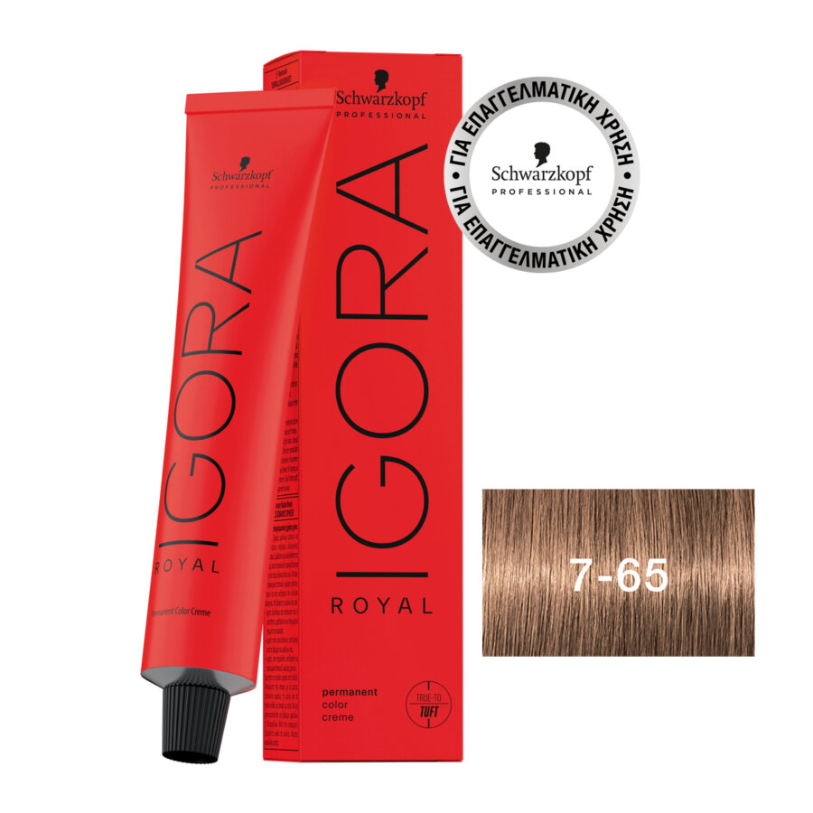 Schwarzkopf Professional IGORA ROYAL 7-65 Medium Blonde Chocolate Gold 60 ml
