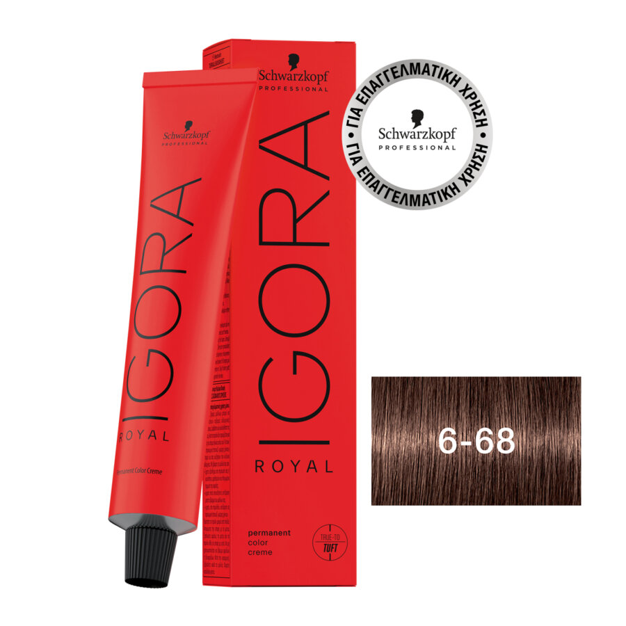 Schwarzkopf Professional IGORA ROYAL 6-68 Dark Blonde Chocolate Red 60 ml