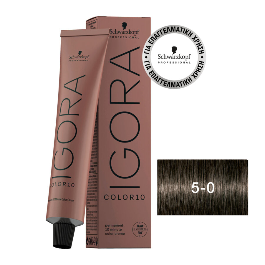 Schwarzkopf Professional IGORA COLOR10 5-0 Light Brown Natural 60 ml
