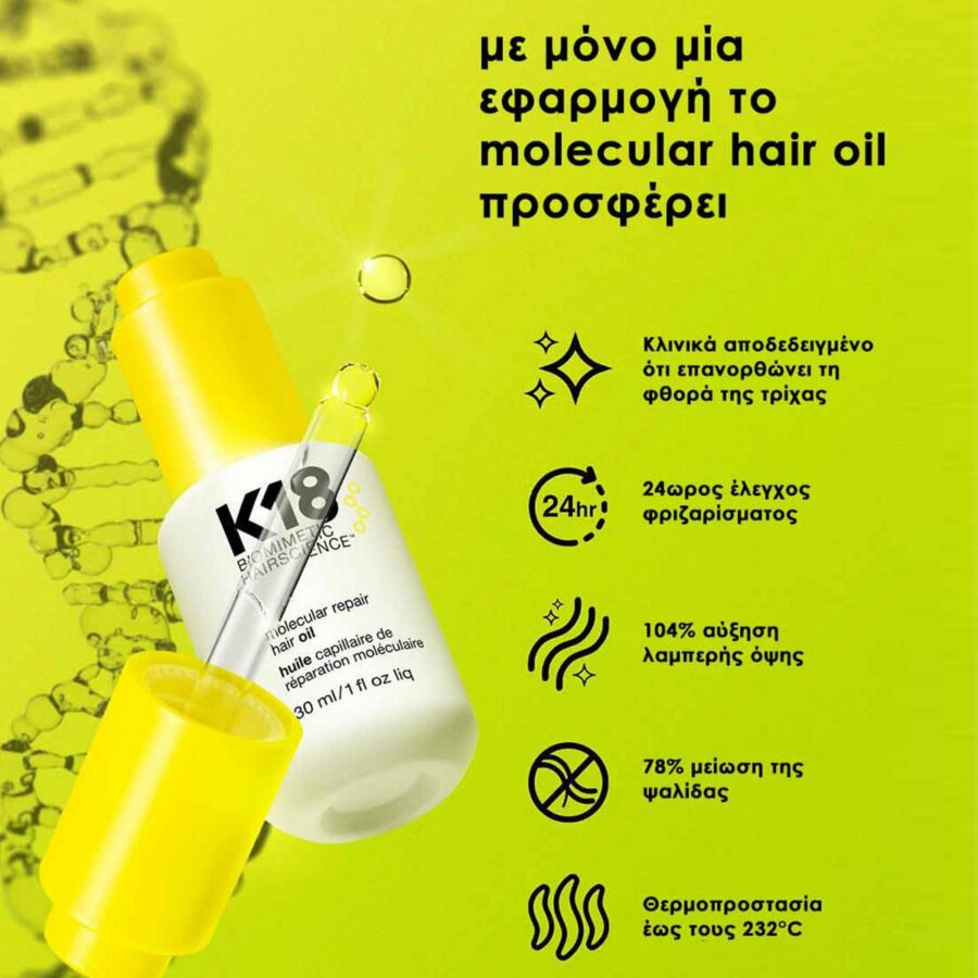 K18 Μοριακό Έλαιο Επανόρθωσης 30ml