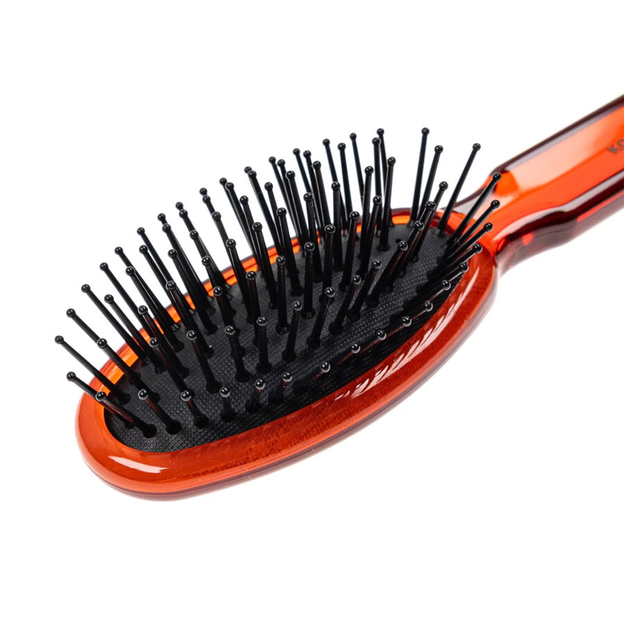 PNEUMATIC OVAL BRUSH WITH PLASTIC BALL PEAKS - SMALL (CORALLO)