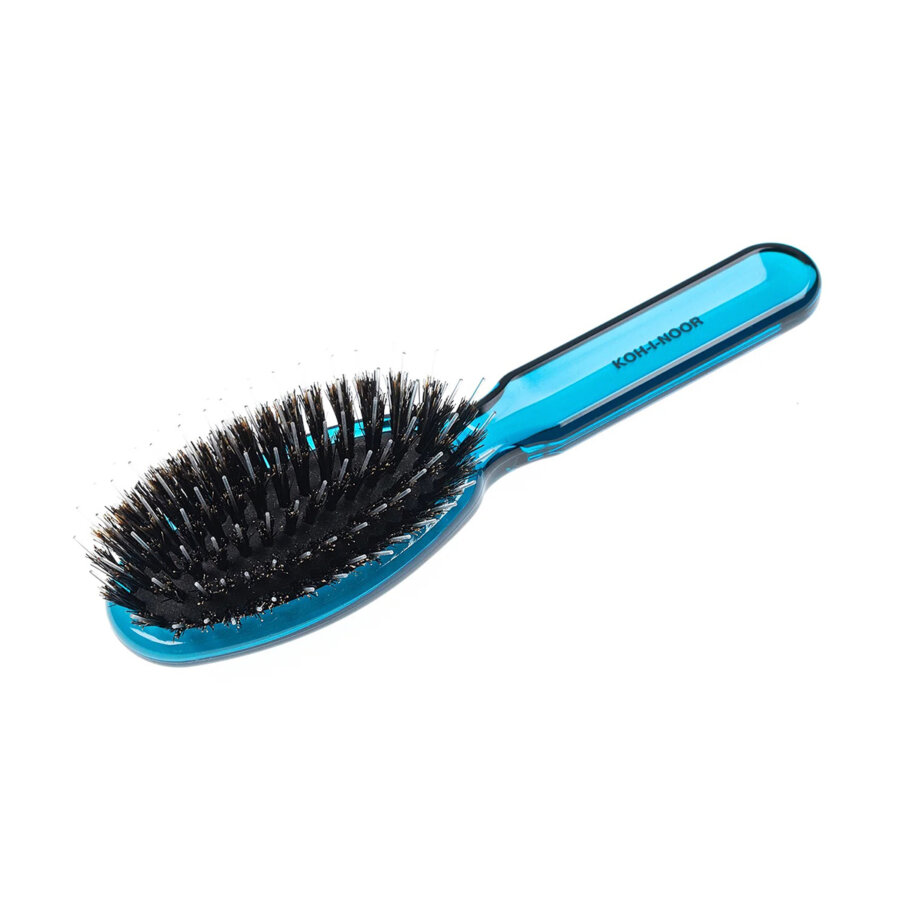 PNEUMATIC OVAL BRUSH BOAR BRISTLE TUFTS LARZE (petrolio)