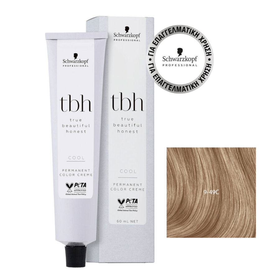 Schwarzkopf Τrue Βeautiful Ηonest 9-49C Ξανθό Πολύ Ανοιχτό Μπεζ Βιολέ 60ml
