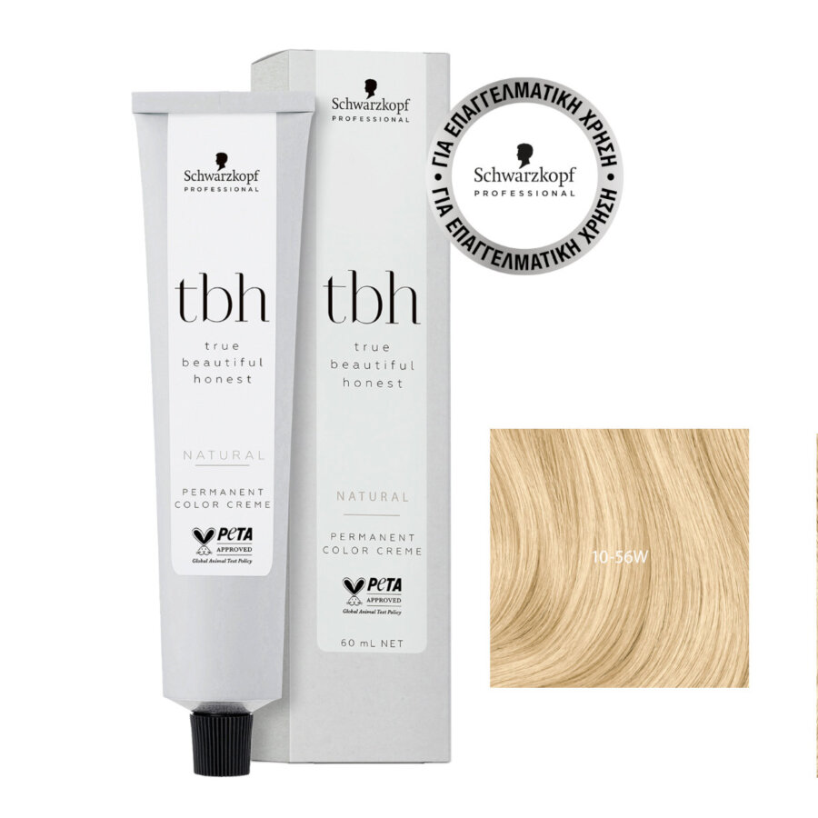 Schwarzkopf Τrue Βeautiful Ηonest 10-56W Κατάξανθο Χρυσό Μαρόν 60ml